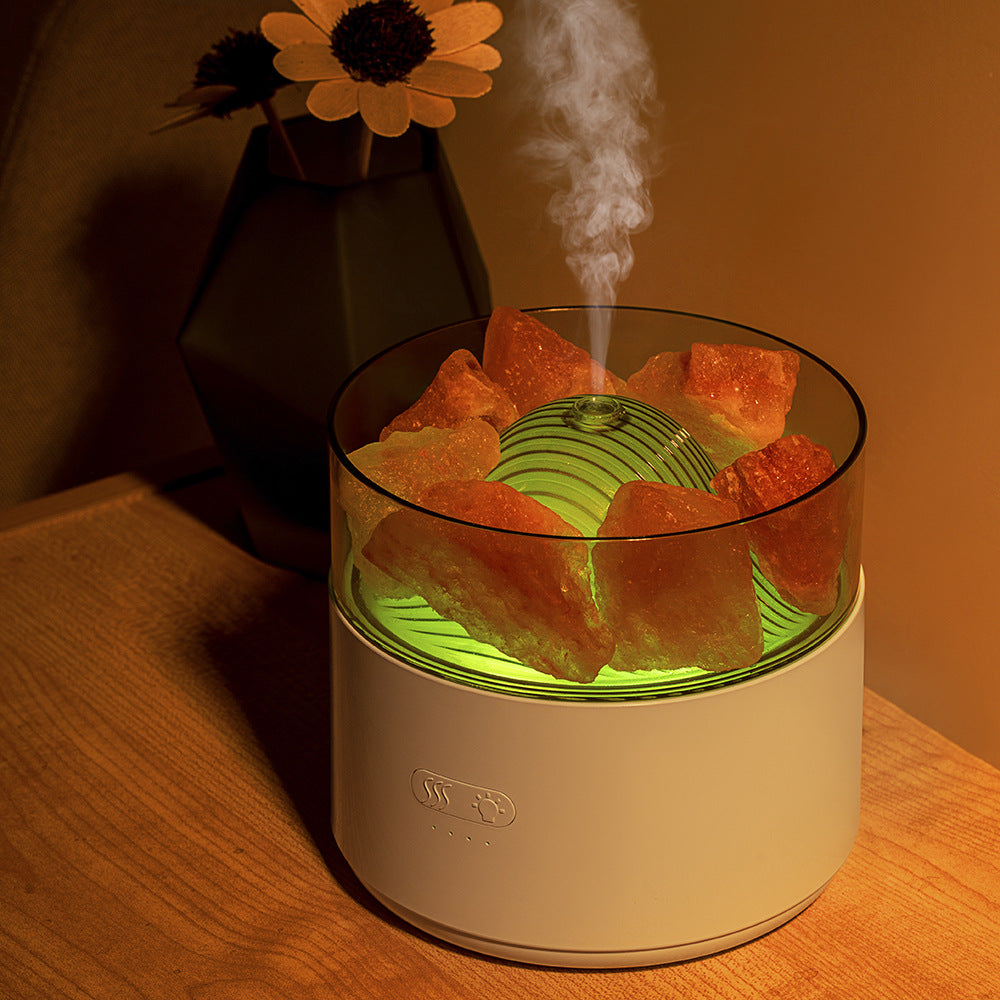 New Style Non Printed Salt Lamp Humidifier Mute Home Desk Humidifier Aromatherapy Machine Diffuser