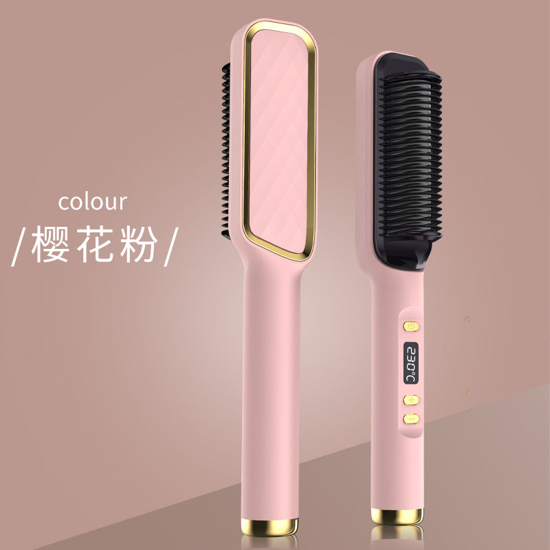 Home Electric Hair Straightening Comb Men And Girls Hairdressing Dual-Use Styling Comb Curling Hair Straightener