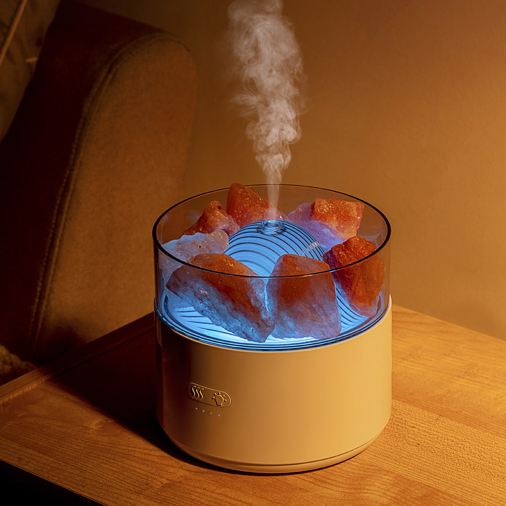 New Style Non Printed Salt Lamp Humidifier Mute Home Desk Humidifier Aromatherapy Machine Diffuser