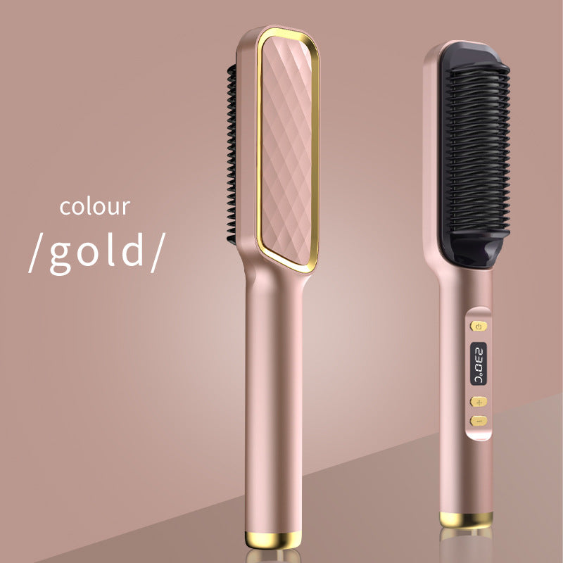 Home Electric Hair Straightening Comb Men And Girls Hairdressing Dual-Use Styling Comb Curling Hair Straightener