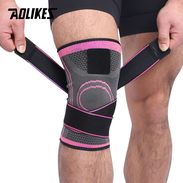 AOLIKES 1PCS 2020 Knee Support Professional Protective Sports Knee Pad Breathable Bandage Knee Brace Basketball Tennis Cycling